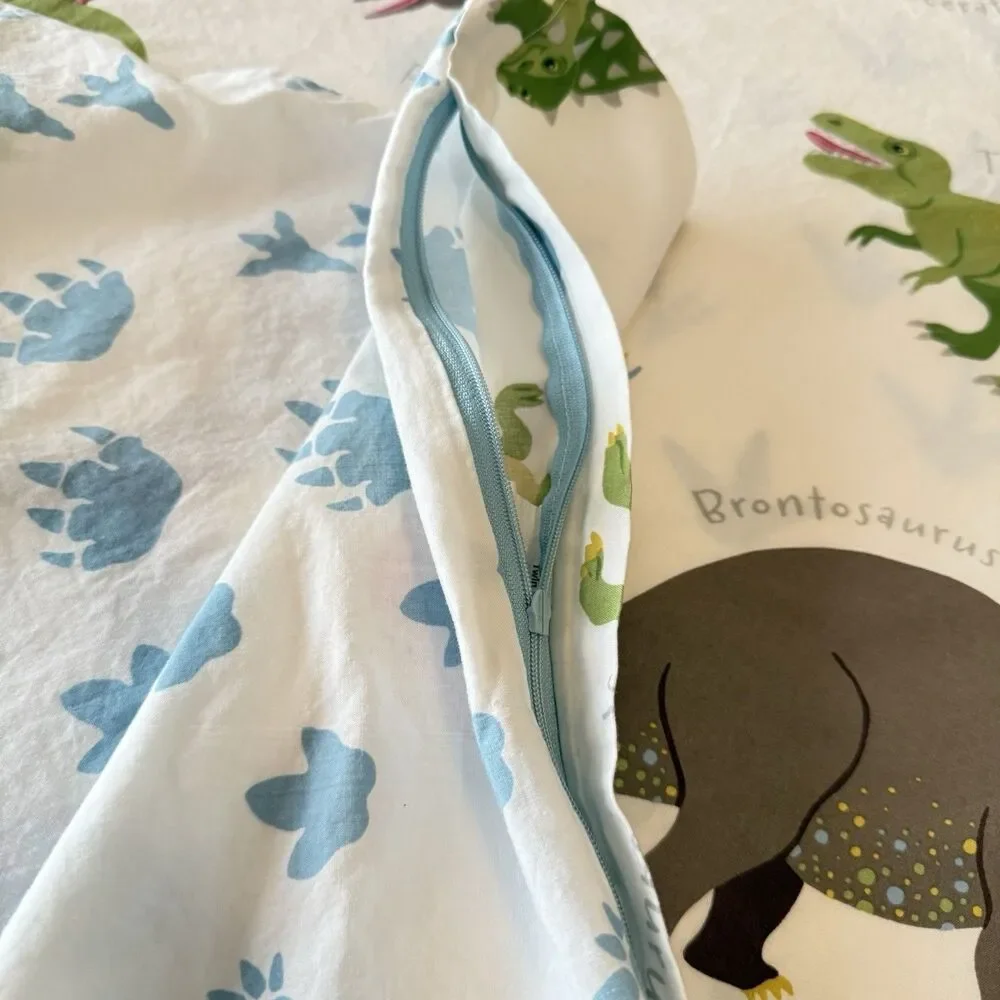 IKEA Jattelik Dinosaur Themed Duvet Cover Twin Size Zipper 19489